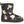 Turano 7.5 in Boot - Black & Gold Etched Cow Print