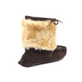 Moccasin Bootie - Chocolate