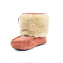 Moccasin Bootie - Faded Red